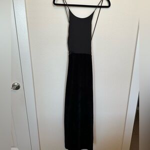 Juicy Couture | Small | midi velvet dress, cross straps